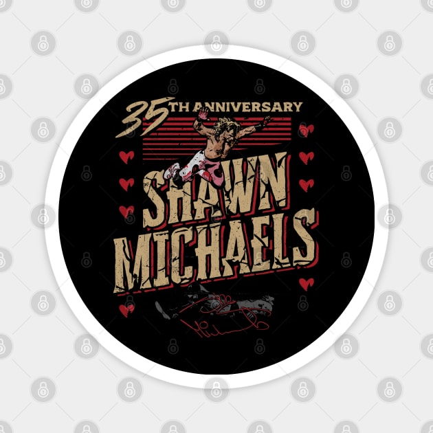 Shawn Michaels 35th Anniversary Flying Magnet by MunMun_Design